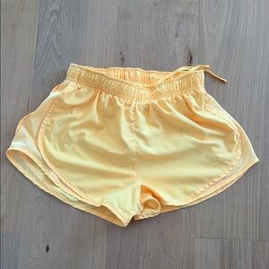 Nike Women's Dri Fit Bright Yellow Running Shorts